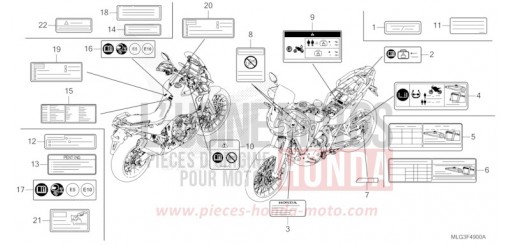CAUTION LABEL CRF1100DN de 2022